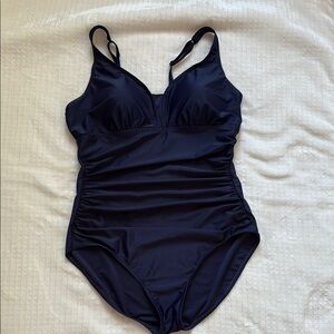 Simon Chang Women's Navy One-Piece Swimsuit
